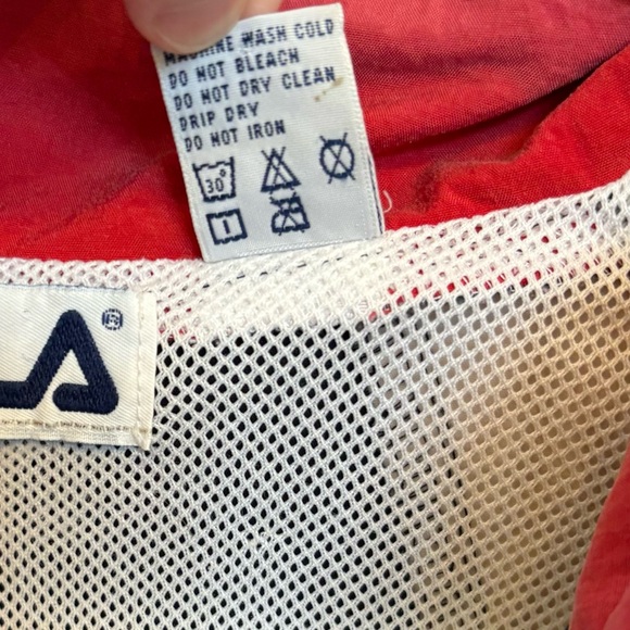 Vintage FILA red white blue USA windbreaker jacket - Picture 9 of 10